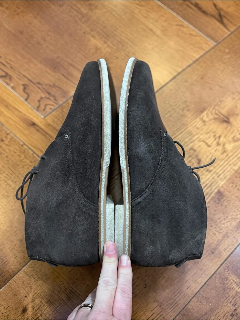 H by Hudson Cruise Suede Chukka Desert Boots Mens 11 Brown Crepe Sole